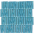 Fringe Aqua Sea Splash Iridescent Glass Tile