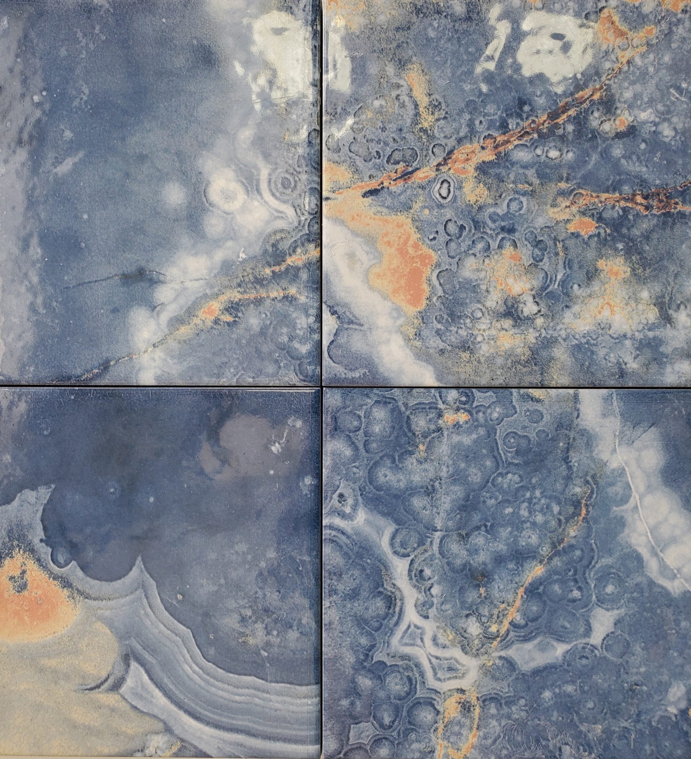 Agata Acuario Blue Porcelain Pool Tile 6"x6"