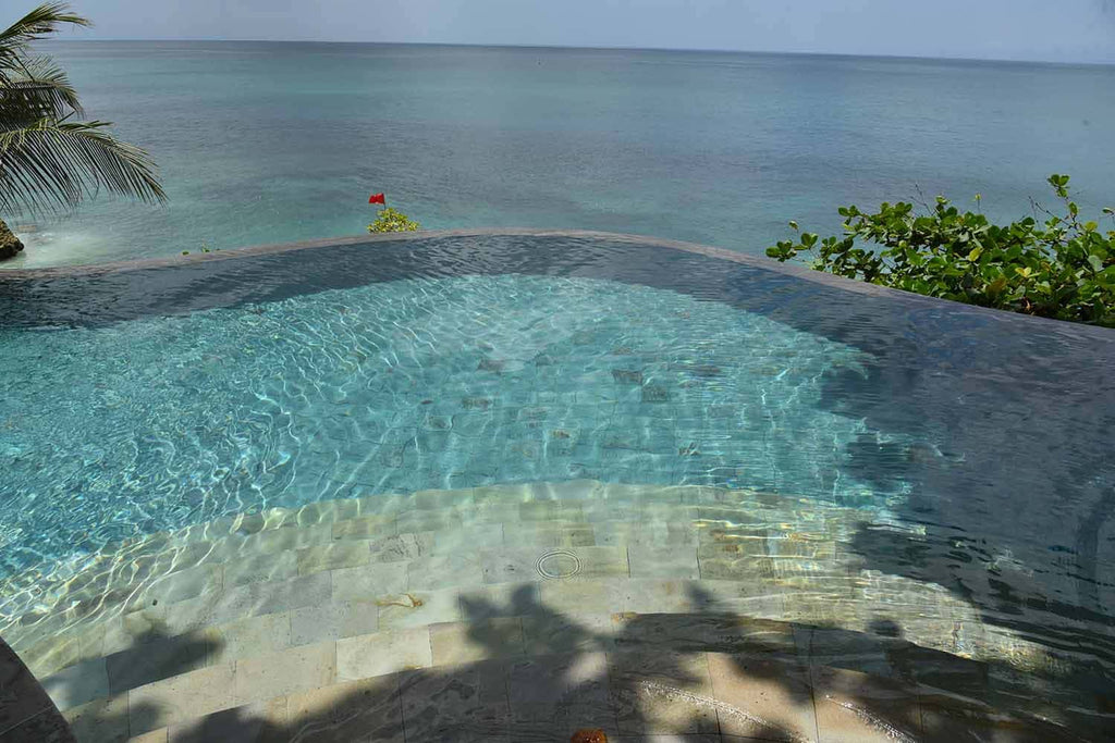 Green Sukabumi Bali Stone Pool Tile 4"x8"