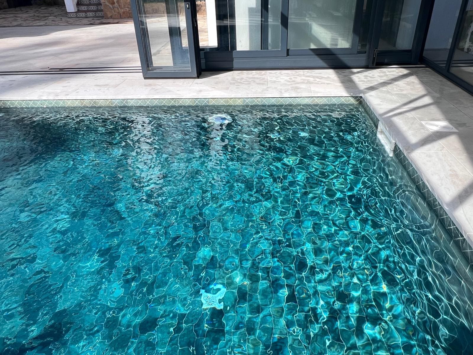 Green Sukabumi Bali Stone Pool Tile 4"x8"