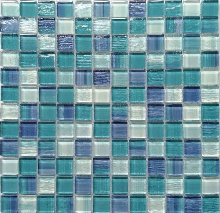 Tobacco Bay Beach Glass Pool Tile 1"x1"