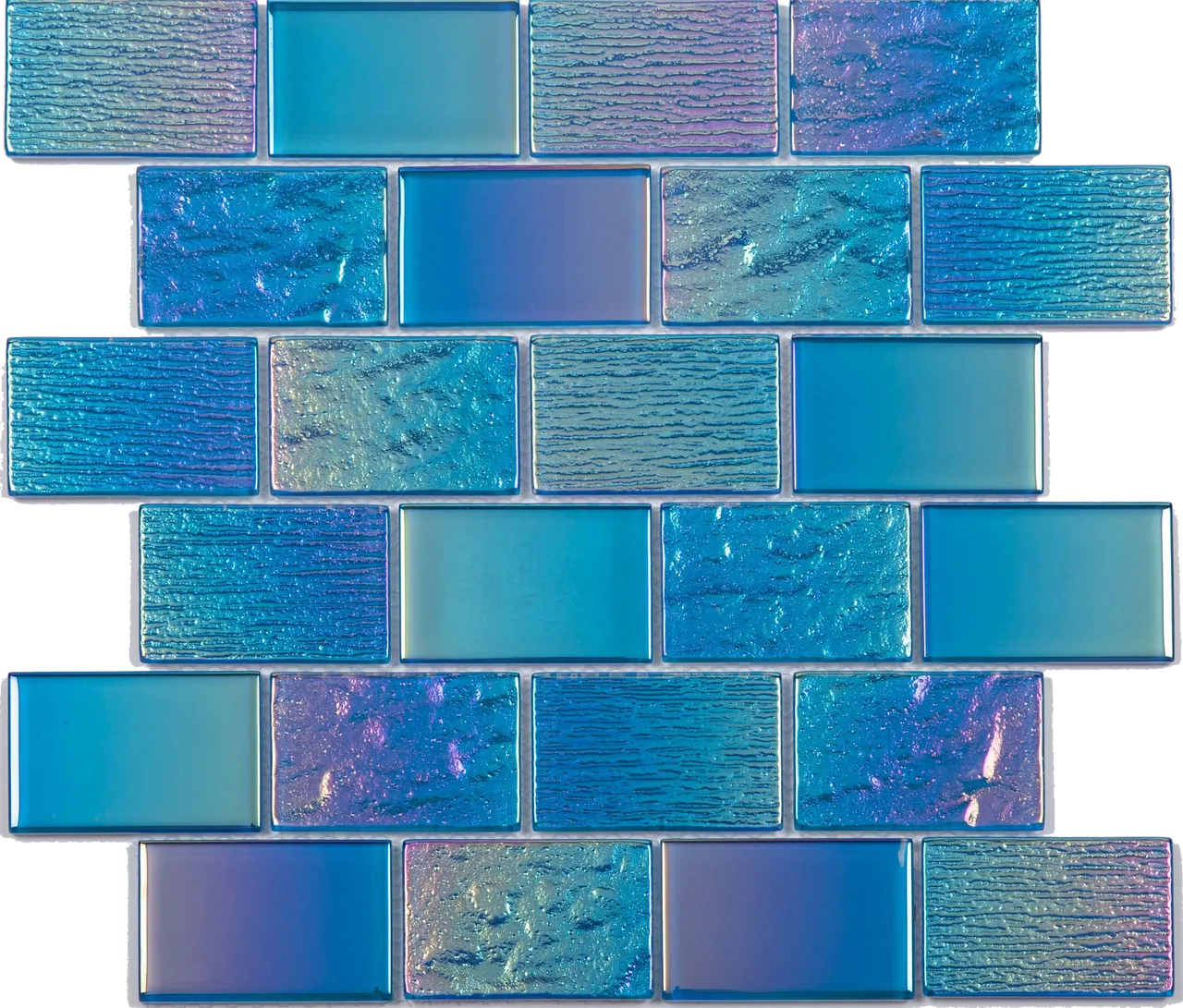 Isla Mujeres Glass Pool Tile 2"x3"