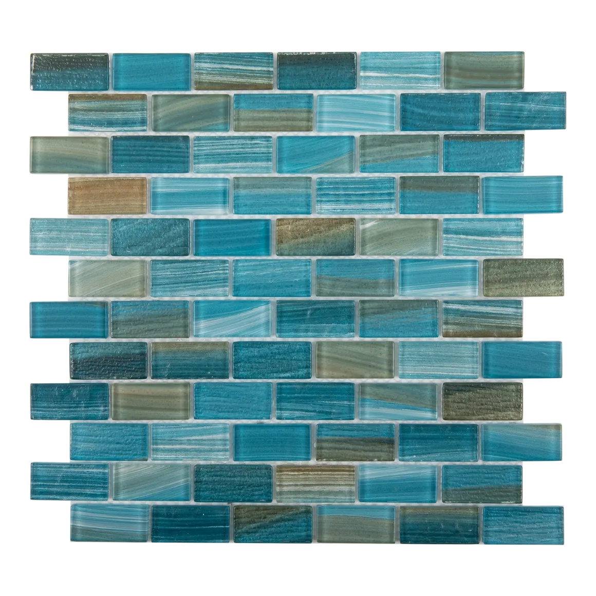 Maui Glass Pool Tile 1"x2"