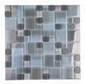 Horizon Blue and Grey Square Pattern