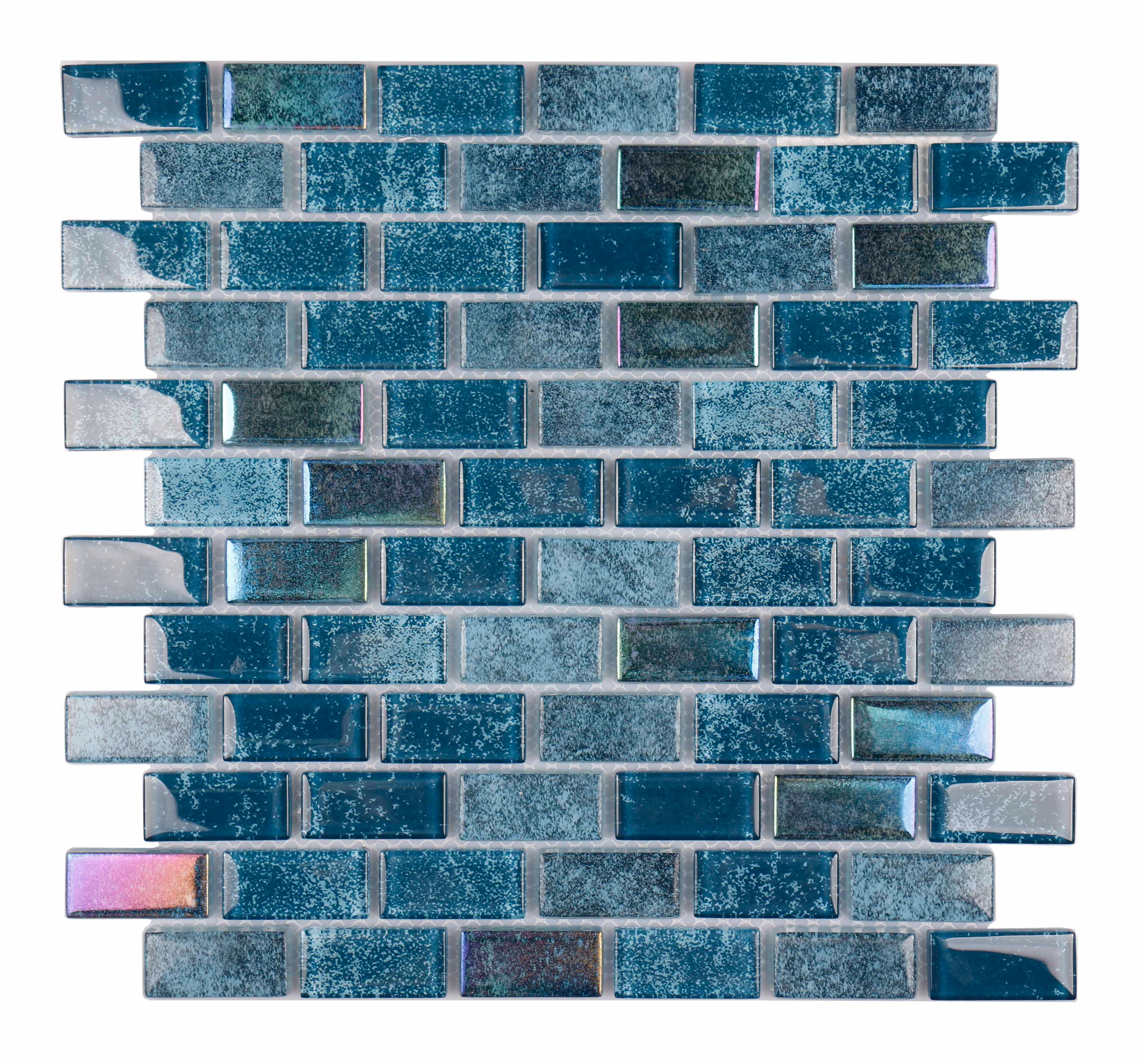 Essence Turquoise Glass Tile 1"x2"