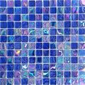 Mosaico de Vidrio Iridiscente Neptuno Cobalto 1"x1"