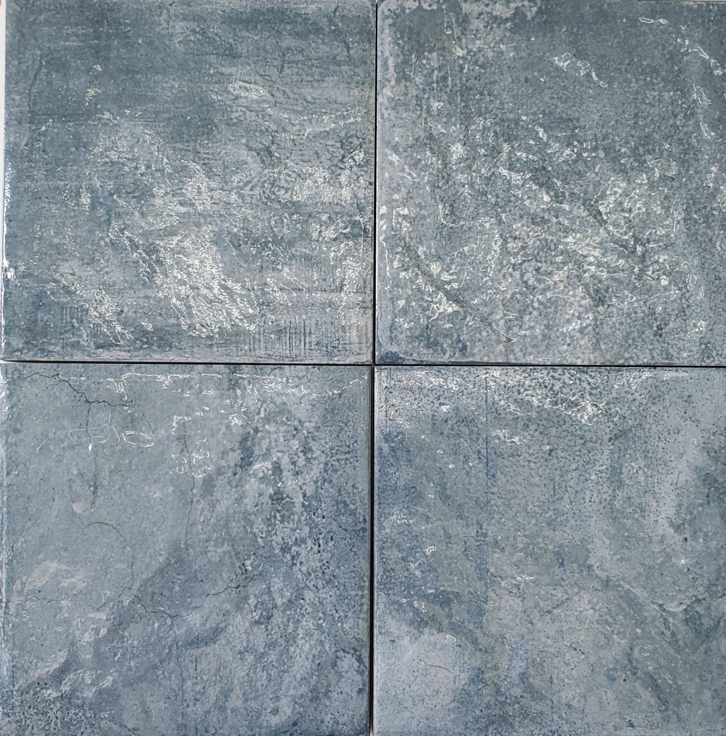 Sabine Blue Porcelain Pool Tile 6"x6"