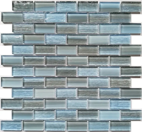 Brandons Beach Glass Pool Tile 1"x2" - product color, finish and surface detail