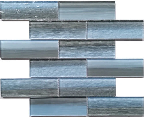 Brandons Beach Glass Pool Tile 2"x6" - product color, finish and surface detail