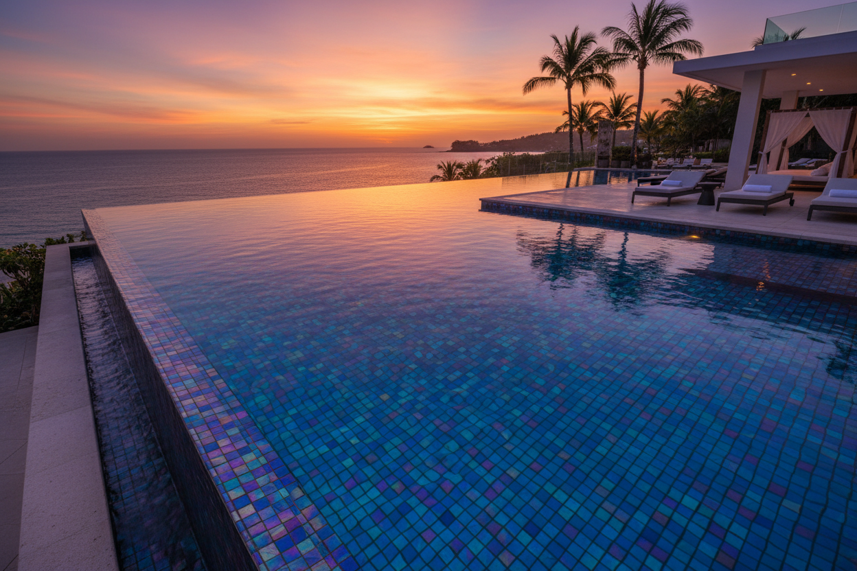 Iridescent Pool at Sunset