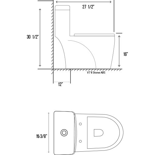 MJ3093-One Piece Toilet Elongated Floor Mounted