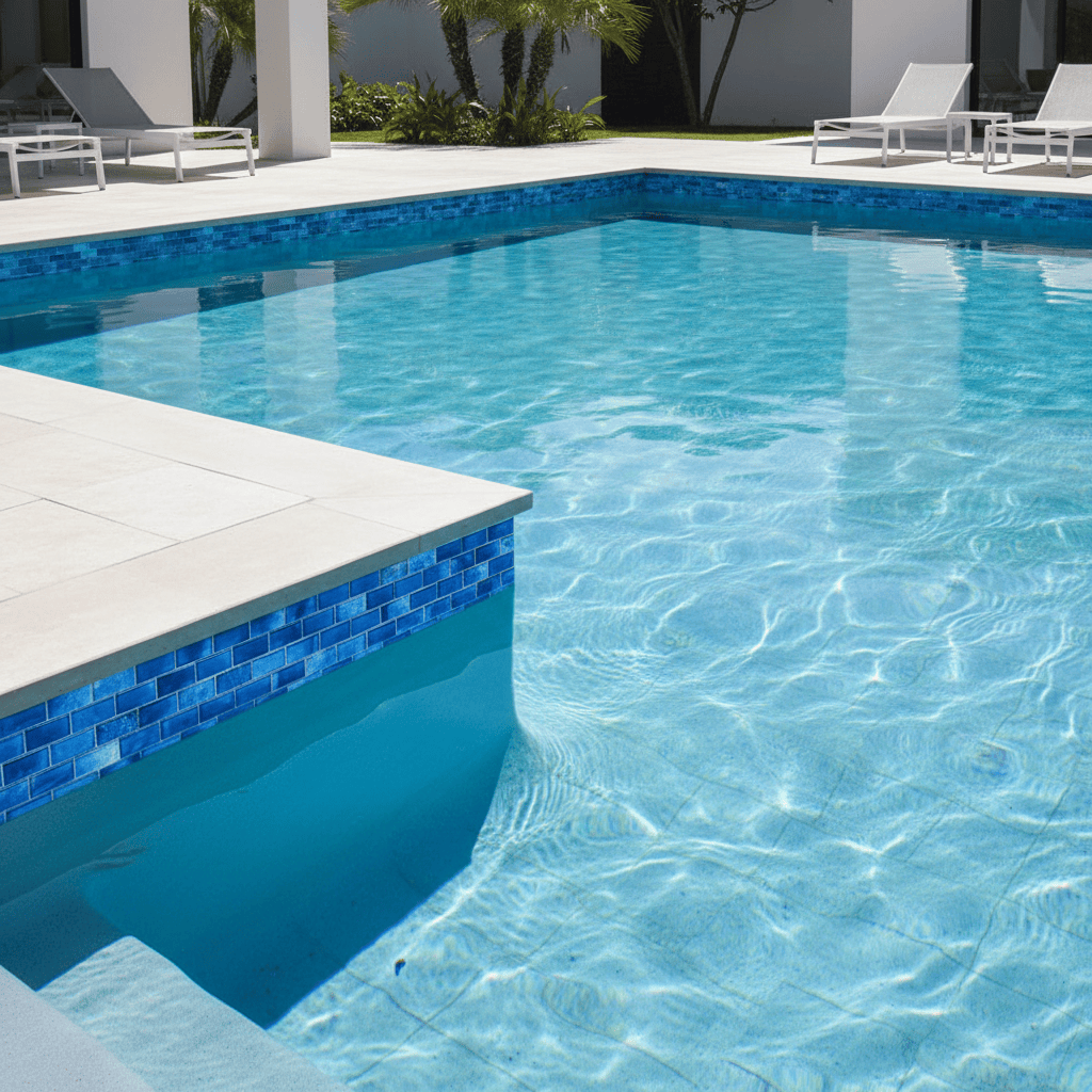 Santorini Turquoise 1x2 Glass Pool Tile - photo 2