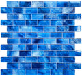 Santorini Turquoise 1x2 Glass Pool Tile - photo 1