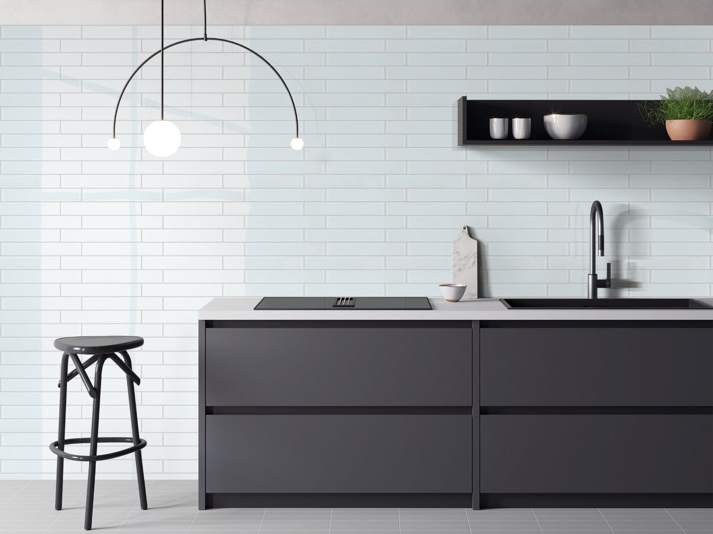 Glass Brick I Bianco