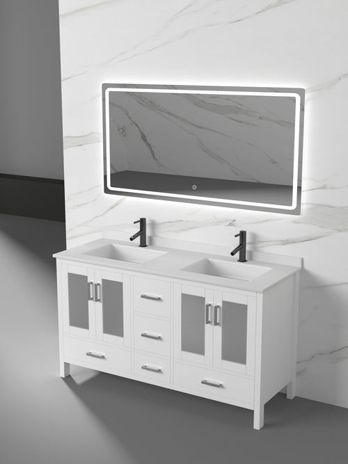 Barcelona Collection V2-60" Double Sink - additional product detail view 2