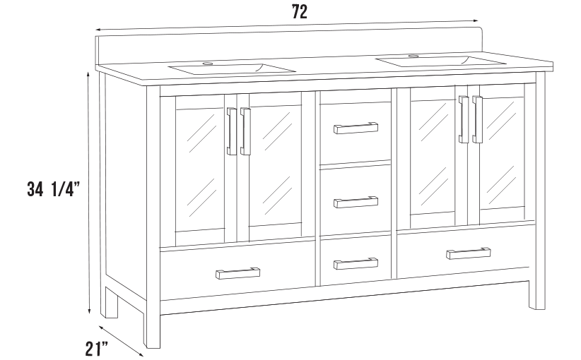 Barcelona Collection V2-72"