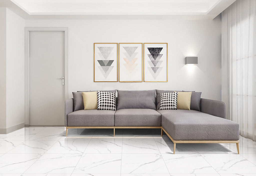 Calacatta Empire 24"x24" Glossy - $1.89/SQFT - 16 SQFT/Box