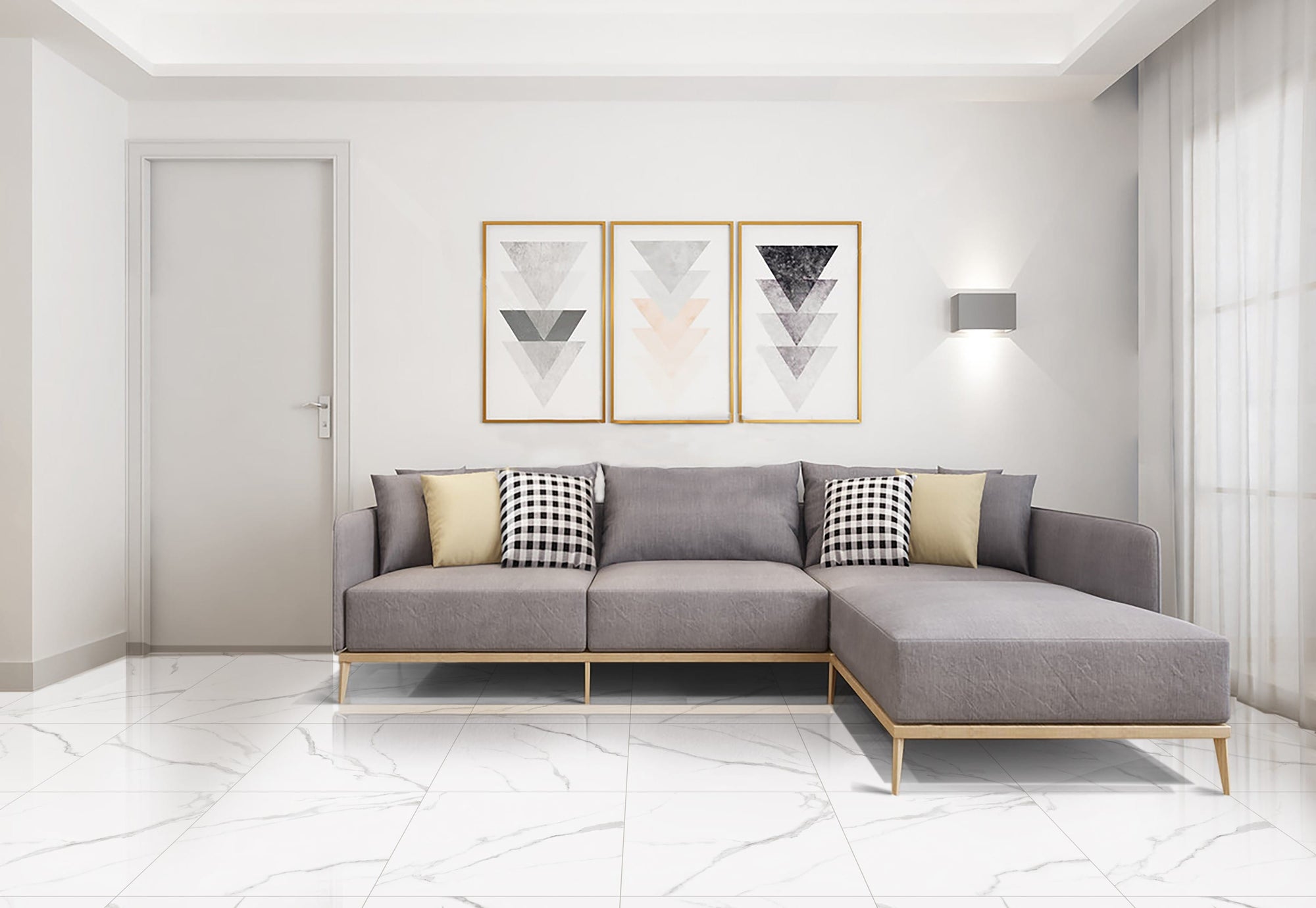 Calacatta Empire 24"x24" Glossy - $1.89/SQFT - 16 SQFT/Box