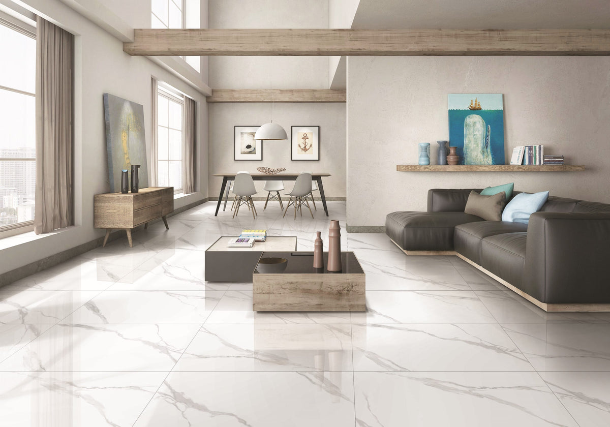 Calacatta Natural 24"x48" Glossy - $1.99/SQFT - 16 SQFT/Box