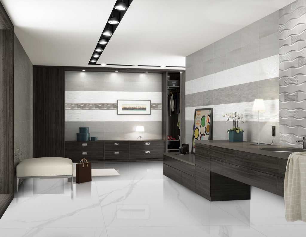 Calacatta Natural 48"x48" Glossy - $2.69/SQFT - 16 SQFT/Box