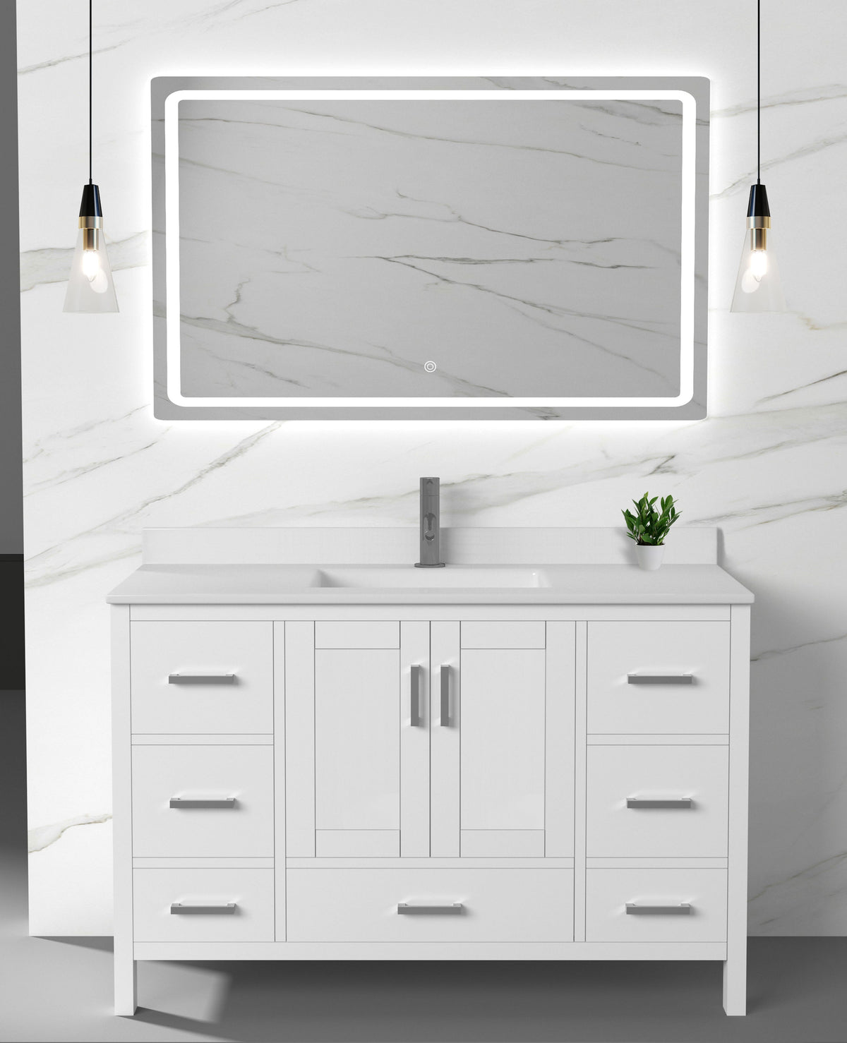 Capri Collection V1-60" Single Sink