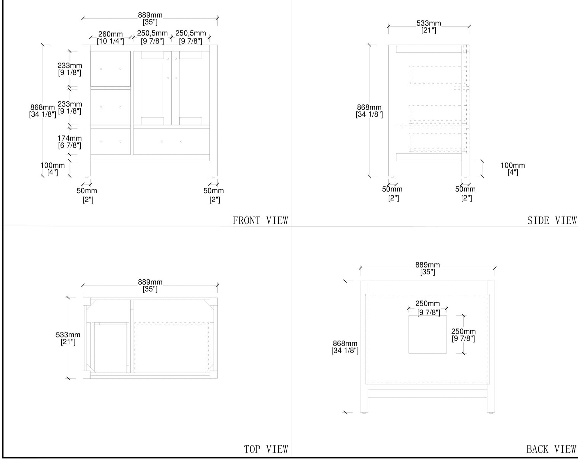 Capri Collection V1LR-36"