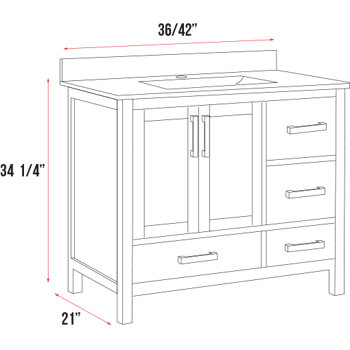 Capri Collection V1LR-42"