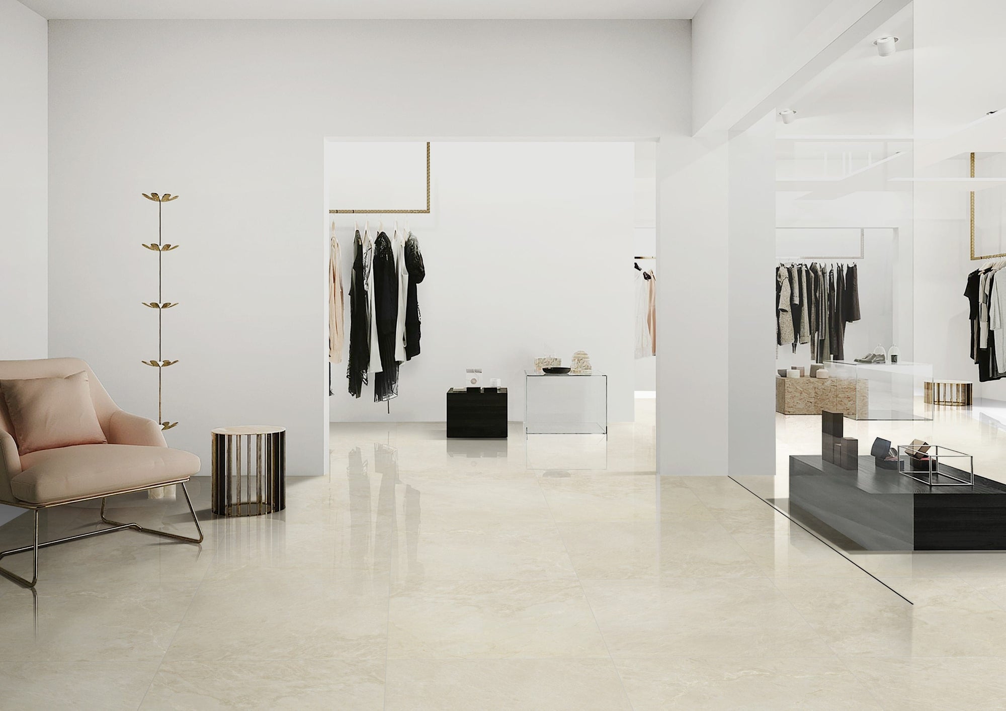 Fornax Beige 24"x24" Glossy - $1.89/SQFT - 16 SQFT/Box