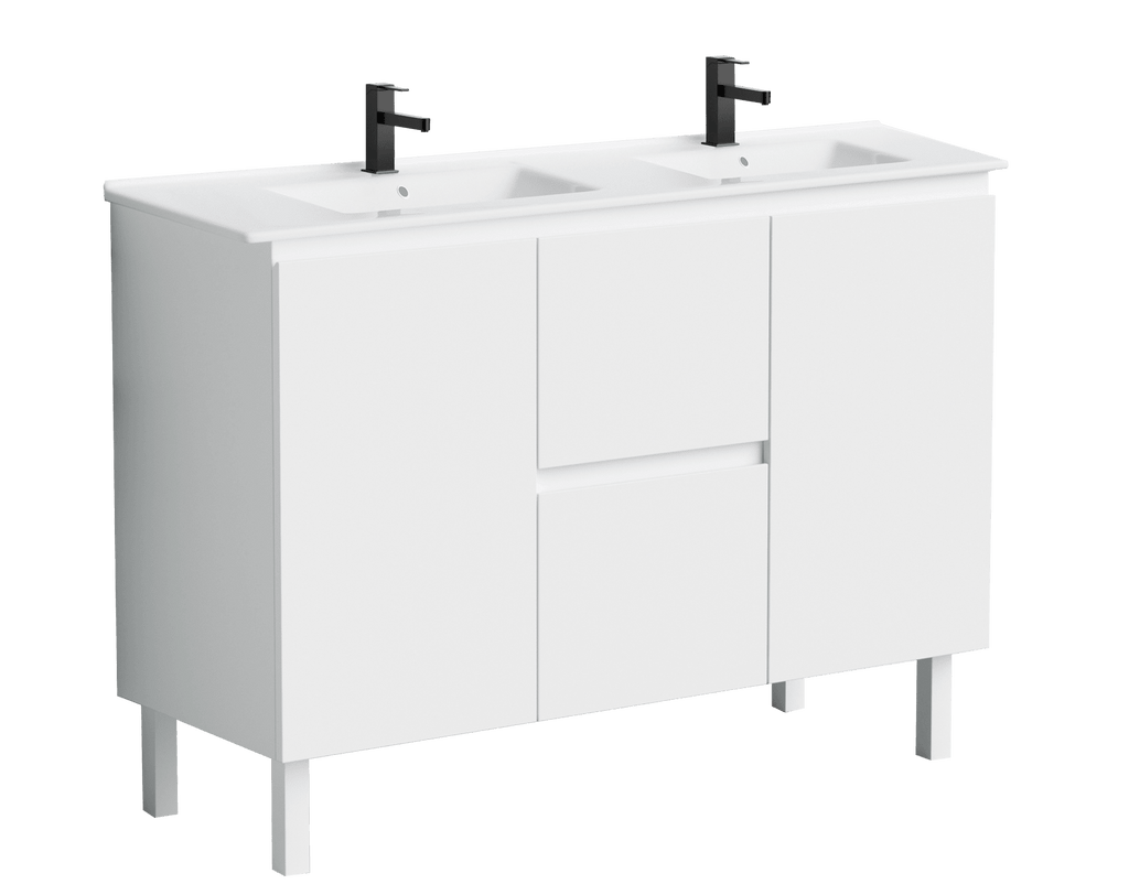 Madrid Collection V6-48" Double Sink - product color, finish and surface detail
