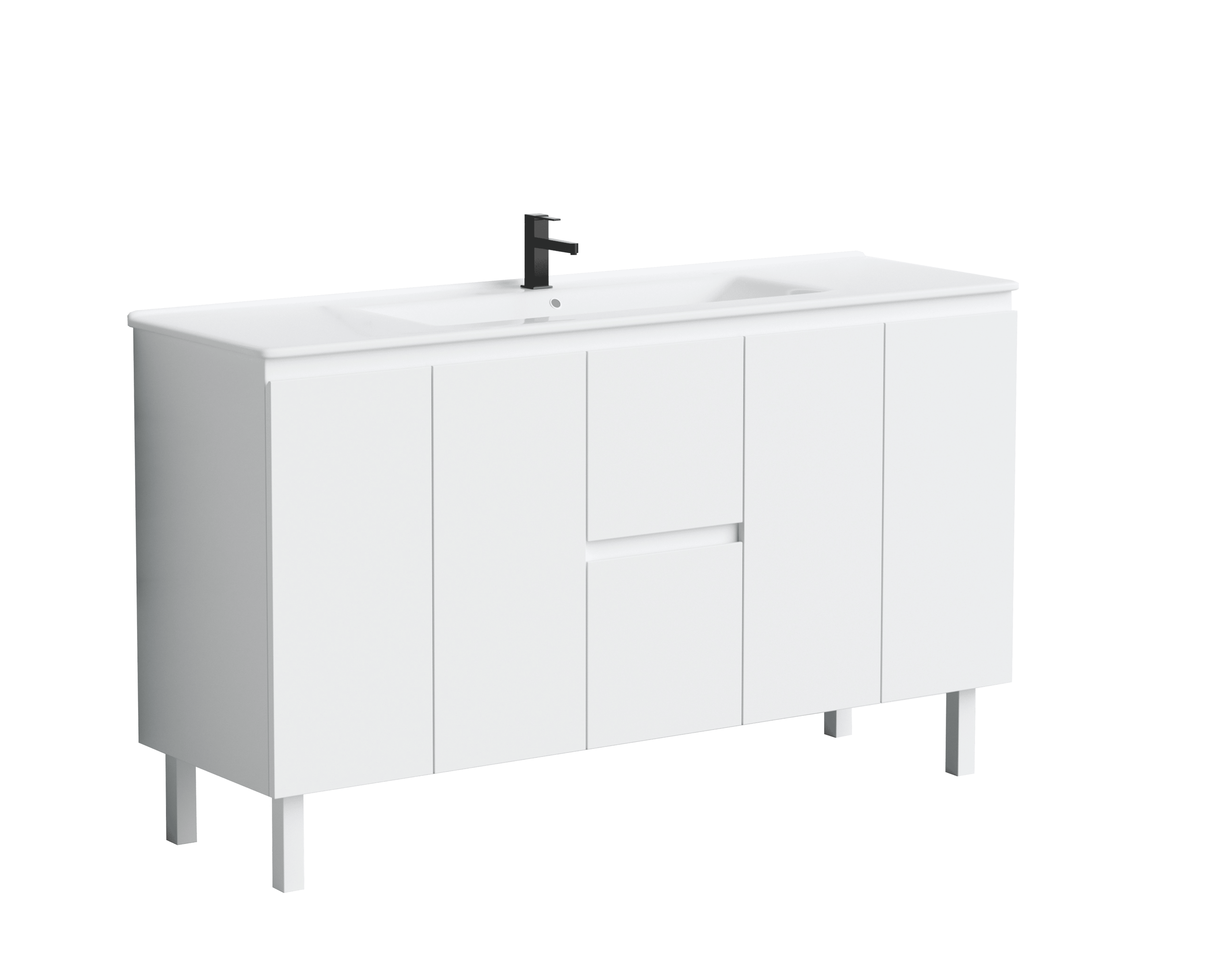 Madrid Collection V6-60" Double Sink