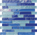 Bahamas Nassau Linear Iridescent Glass Tile