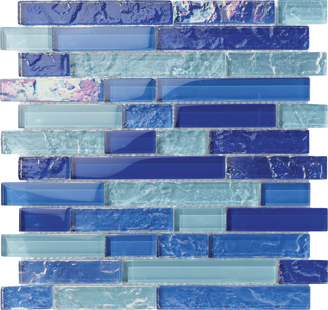 Bahamas Nassau Linear Iridescent Glass Tile