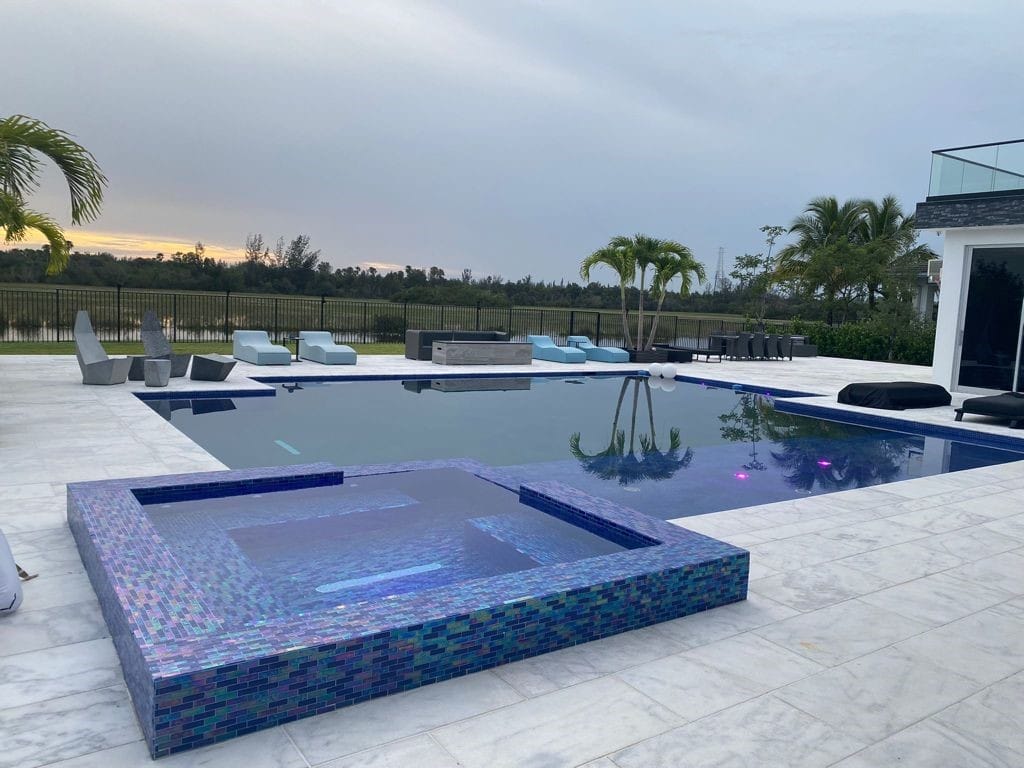 Pacific Dark Blue 1"x 3"