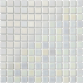Platinum Pearl Recycled Glass Tile 1"x1"