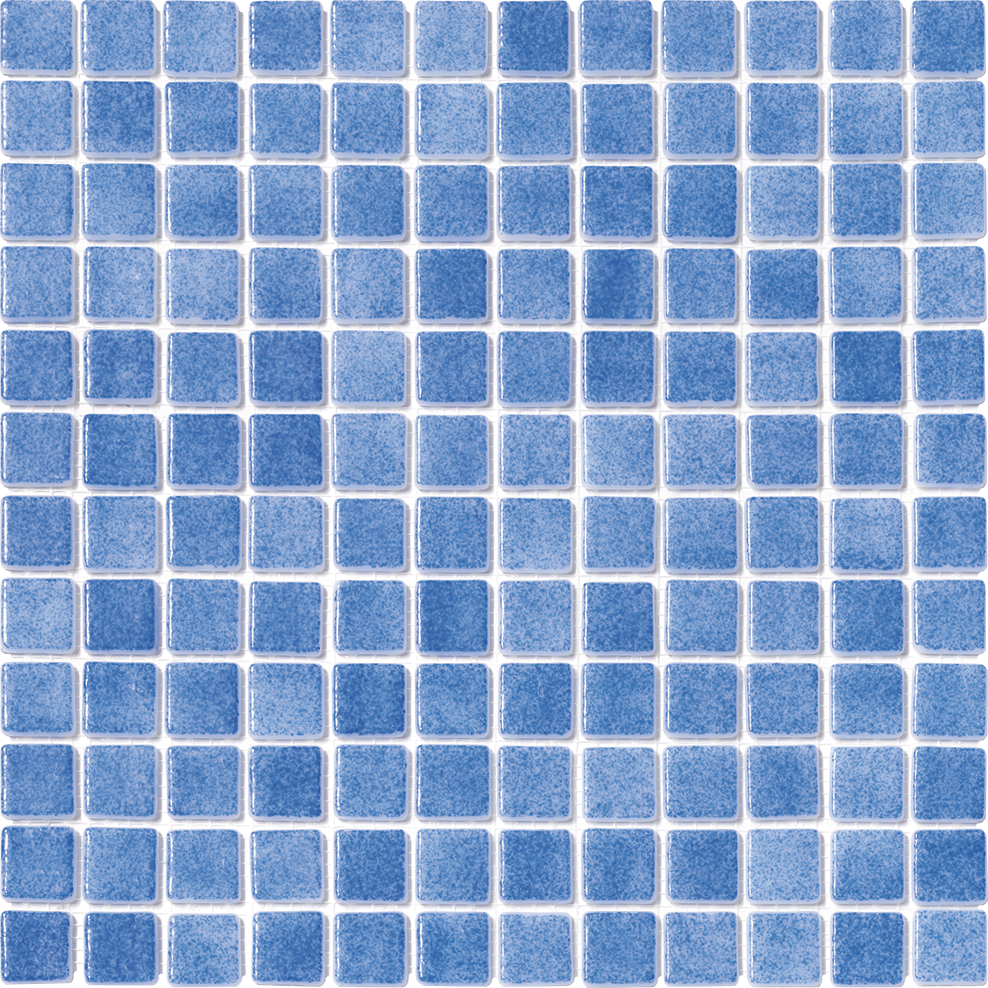 FOG Light Blue Recycled Glass Tile 1"x1"