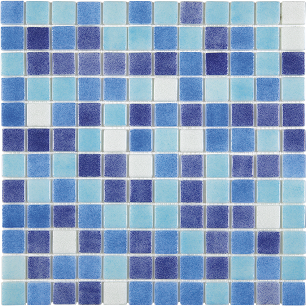 FOG Blend Jaen Recycled Glass Tile 1"x1"