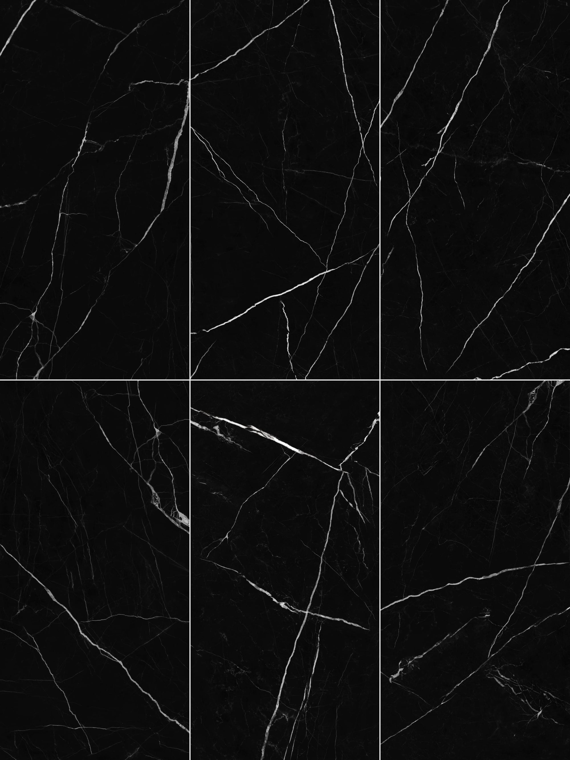 Nero Marquina 24"x48" High Gloss - $2.39/SQFT - 16 SQFT/Box