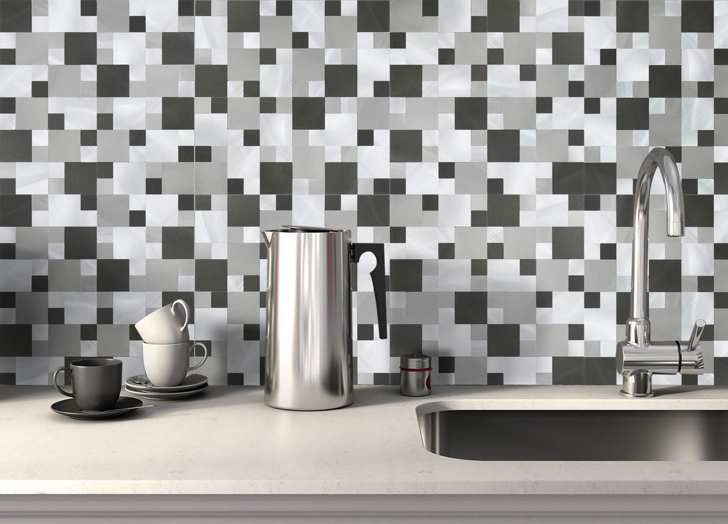 Sater Aluminun Gray - 4mm