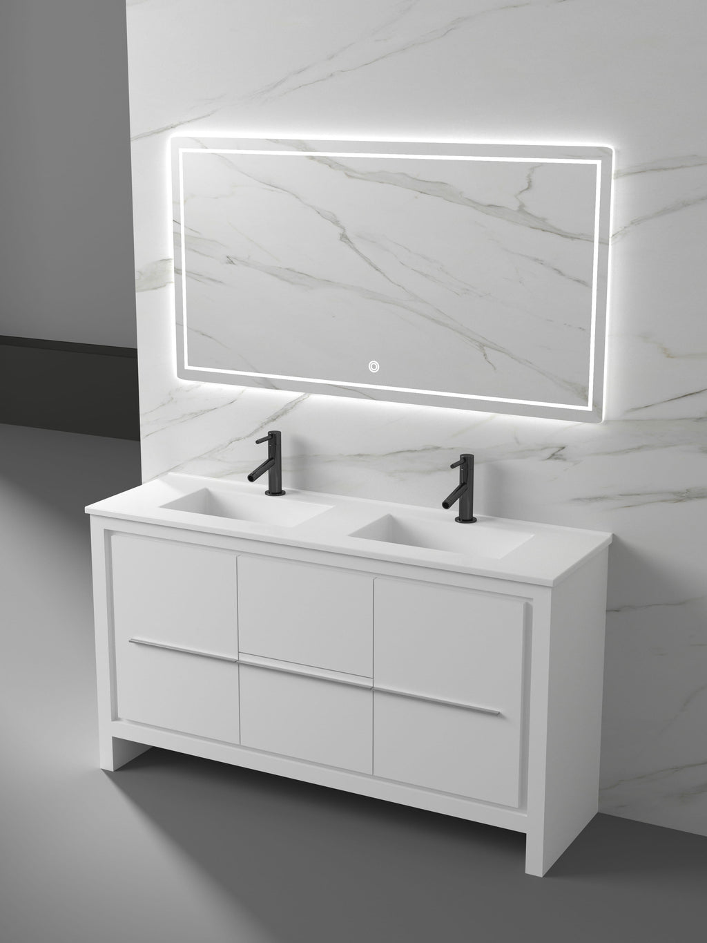 Palma Collection V7-60" Double Sink