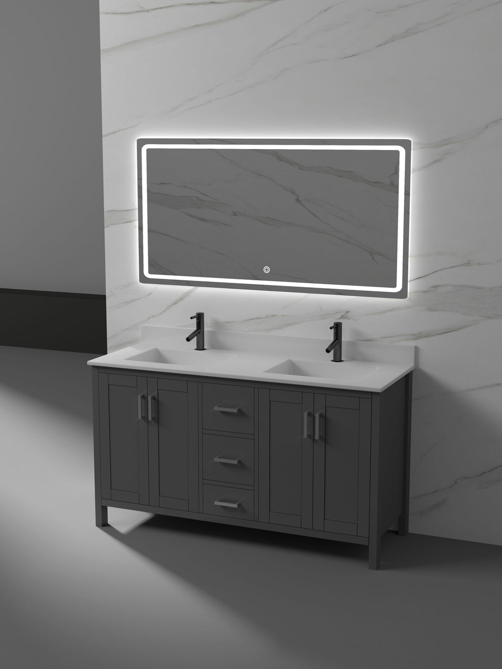 Valencia Collection V4-60" Double Sink