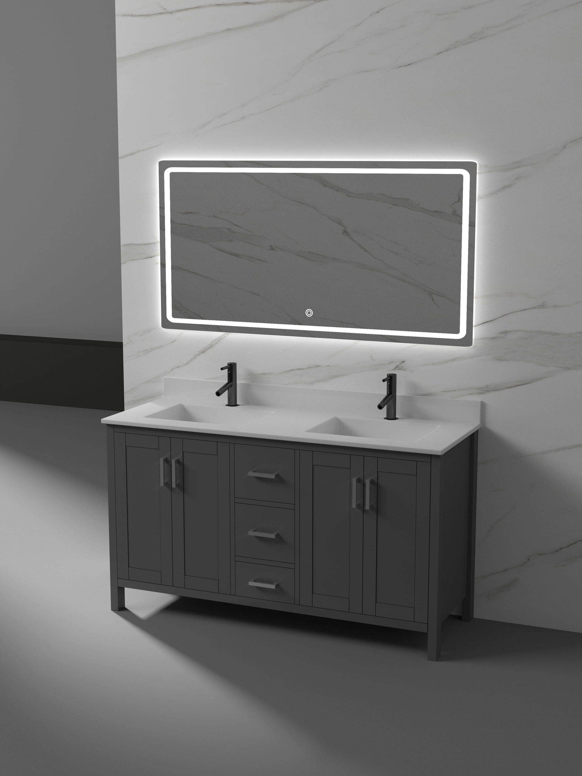 Valencia Collection V4-60" Double Sink
