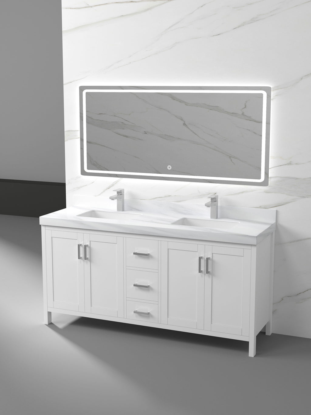 Valencia Collection V4-72" Double Sink
