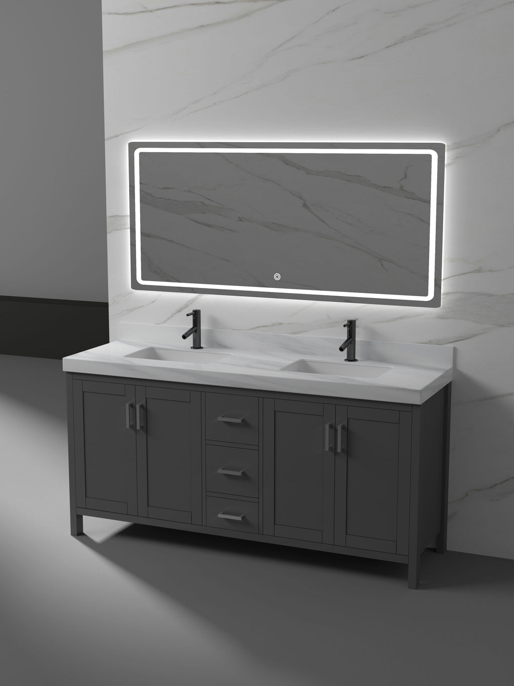 Valencia Collection V4-72" Double Sink