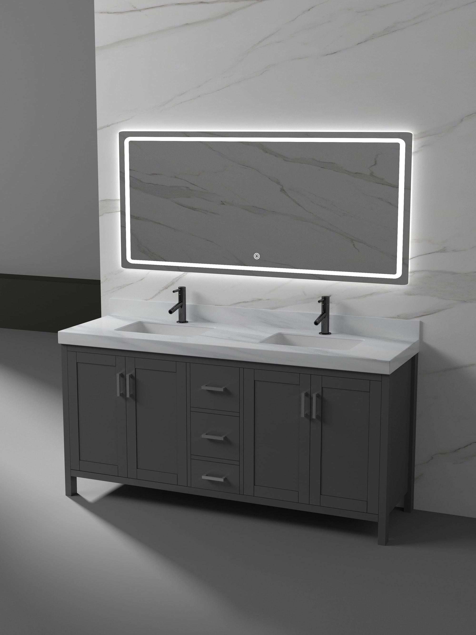 Valencia Collection V4-72" Double Sink