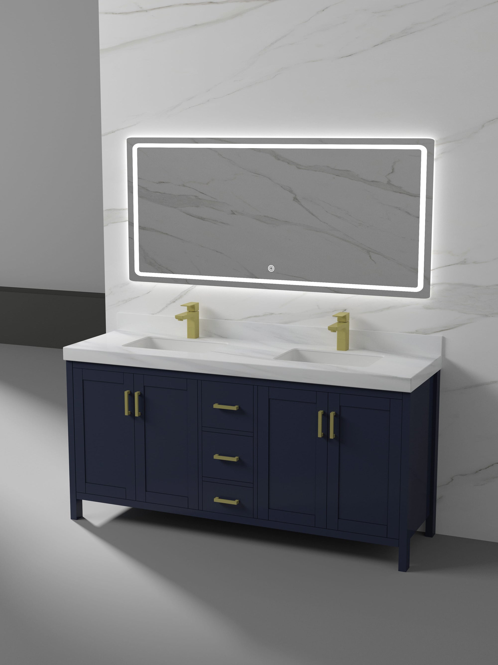Valencia Collection V4-72" Double Sink