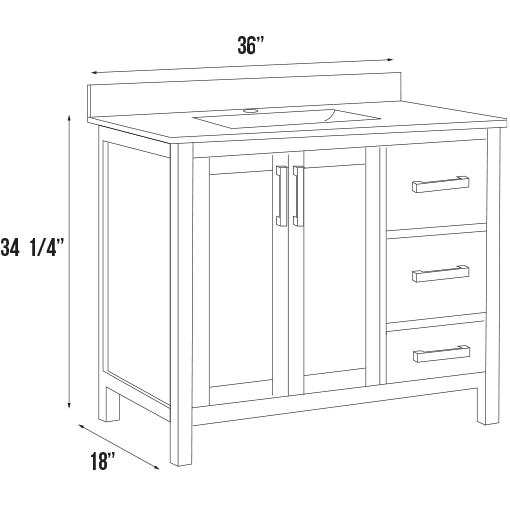 Valencia Collection V4LR-36"
